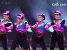 羌族舞蹈萨朗少女 羌族舞蹈群舞