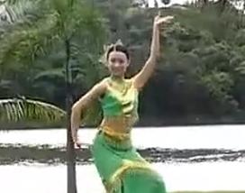 民族舞 傣族舞蹈 傣家女 独舞 正面 反面教学演示视频
